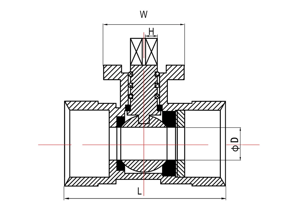 1PC Stainless Steel Direct Mount Ball Valve